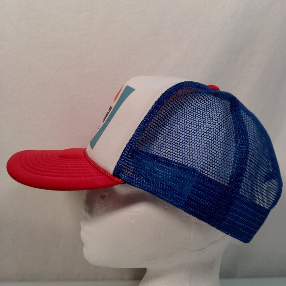 Vintage Pepsi Cola Trucker Cap Hat Foam Mesh Snap Back Red White Blue Nissun - Picture 6 of 11